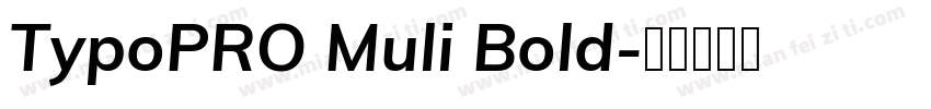 TypoPRO Muli Bold字体转换